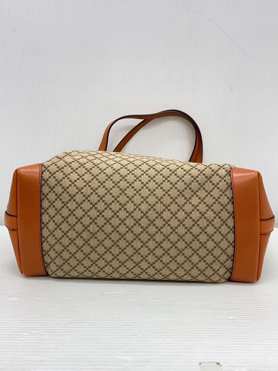 GUCCI Tote Bag_Diamante Canvas BEG 4