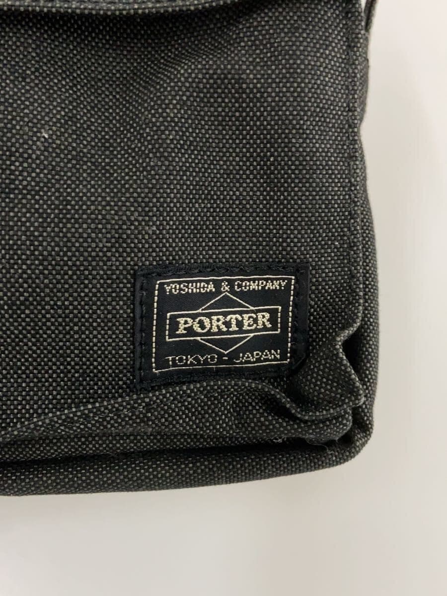 PORTER shoulder bag -- BLK plain 5