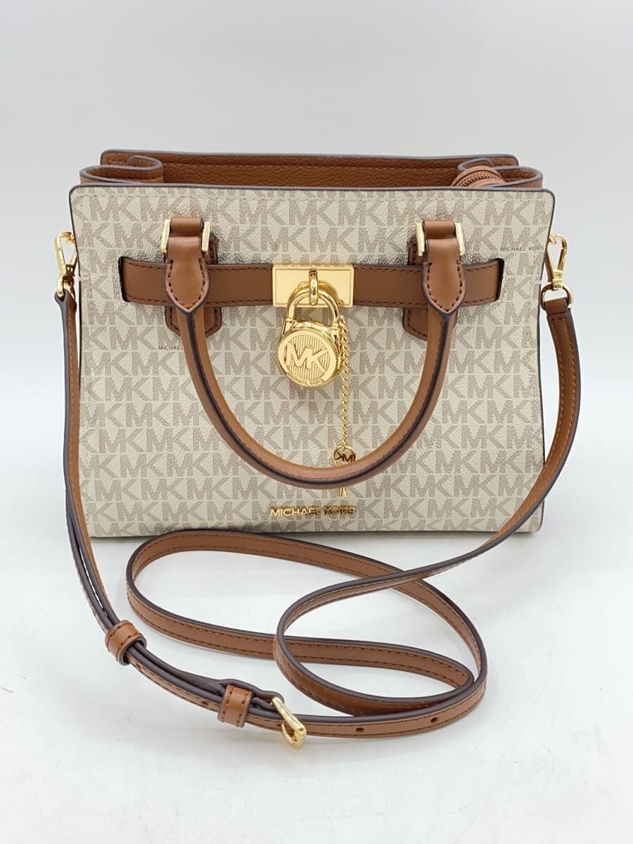 MICHAEL KORS Shoulder Bag Leather CRM All Over Pattern 35F1GHMS1B 7