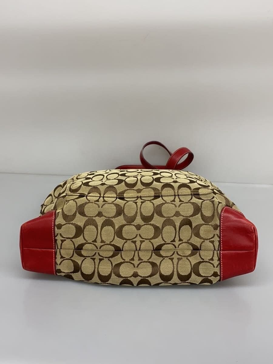 COACH Tote Bag Canvas BRW All Over Pattern 6071 4