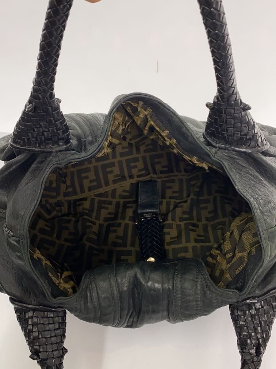 FENDIFENDI SPY BAG Handbag Leather BLK All Over Pattern 6