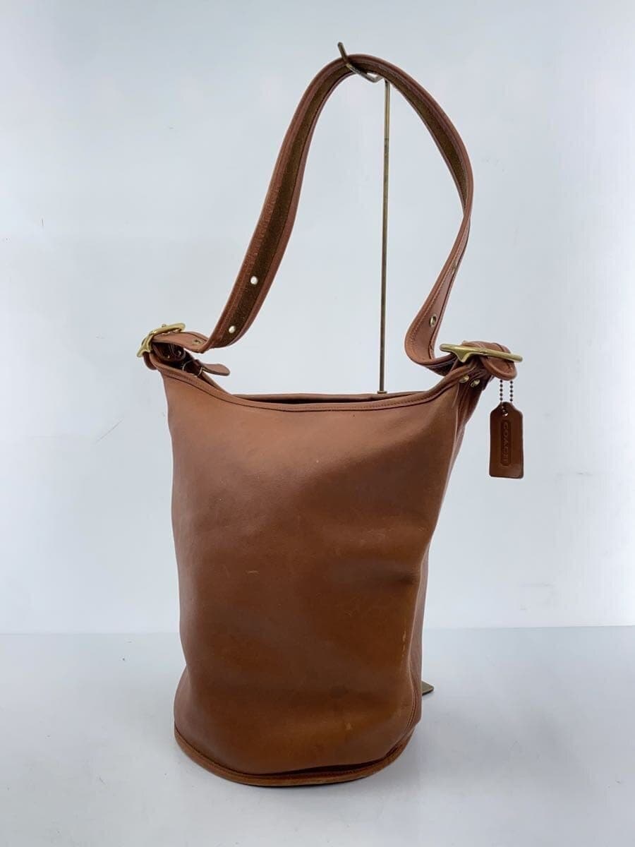 COACHOLD COACH 90s Shoulder Bag Leather BRW Solid 9085 2
