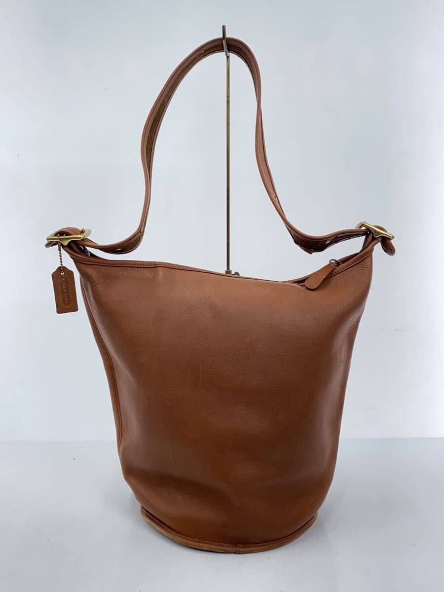 COACHOLD COACH 90s Shoulder Bag Leather BRW Solid 9085 3