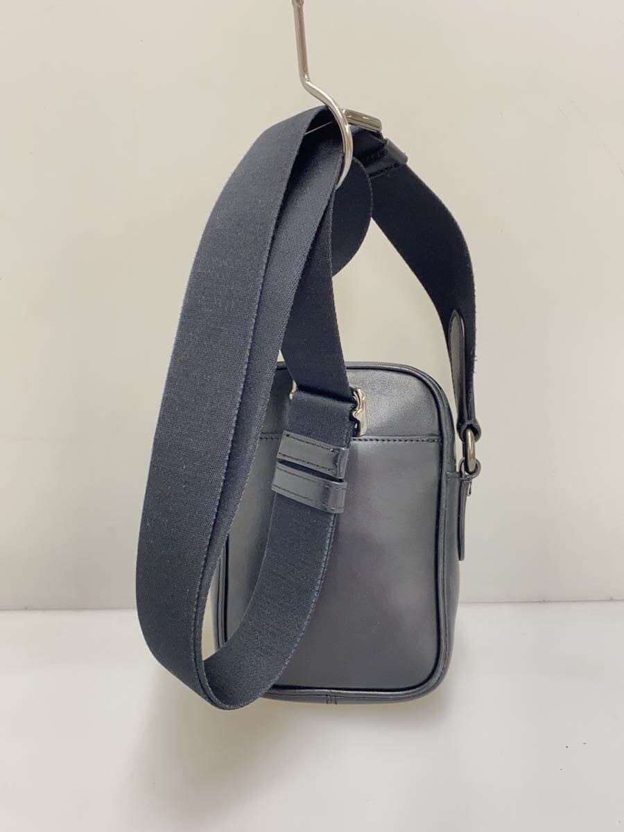 COACH Shoulder Bag Leather BLK 3