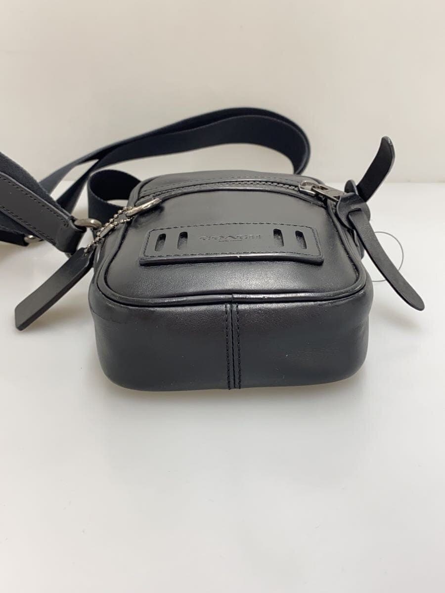 COACH Shoulder Bag Leather BLK 4