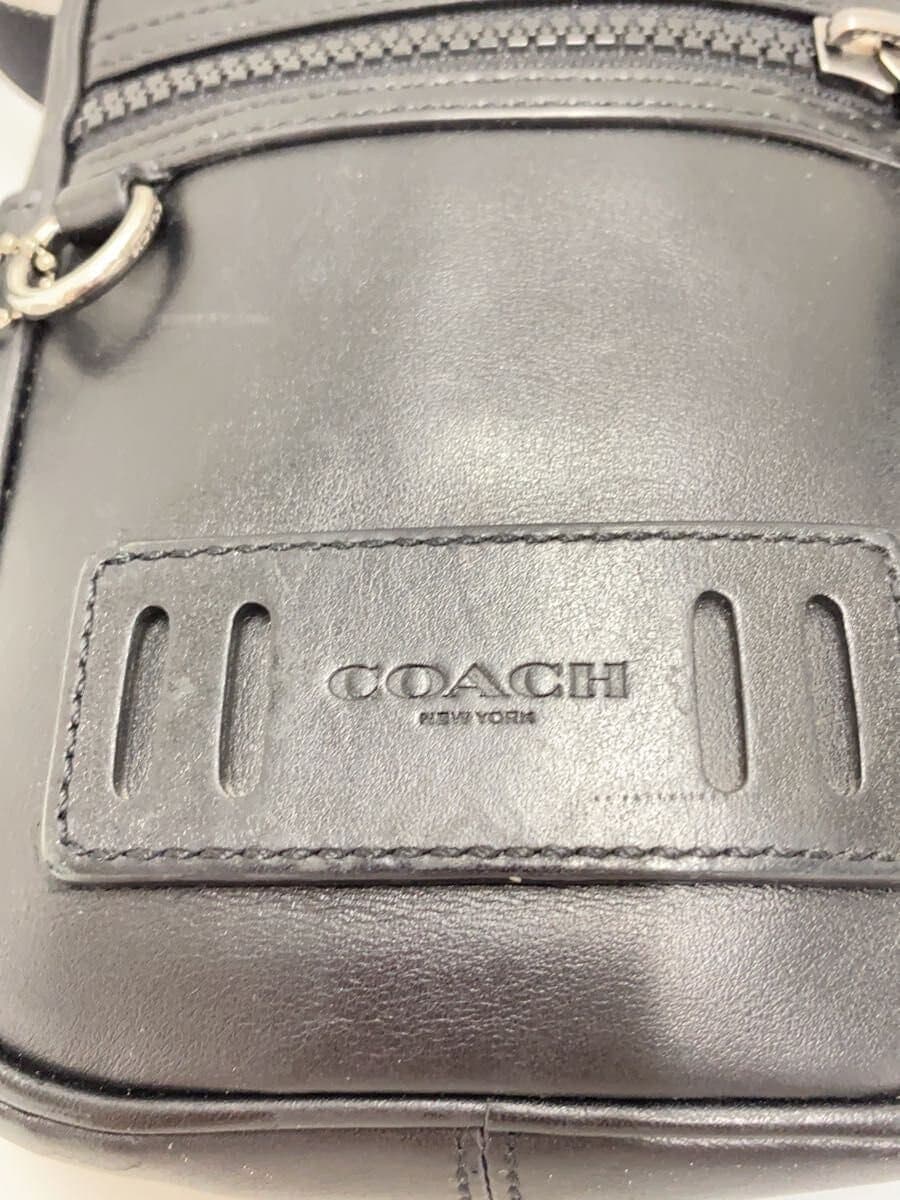 COACH Shoulder Bag Leather BLK 5