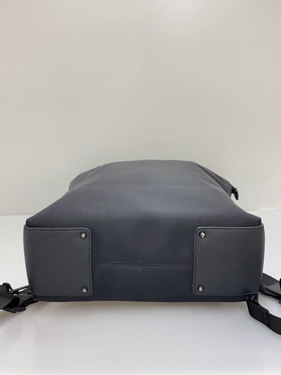 BEAMS backpack -- BLK plain 4