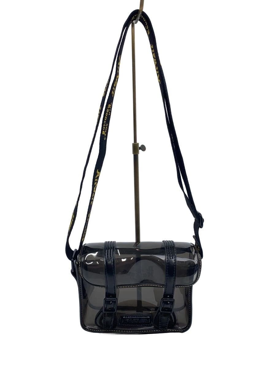 Dr. Martens 7-inch Clear PU Satchel Bag Shoulder Bag Patent BLK AC917014