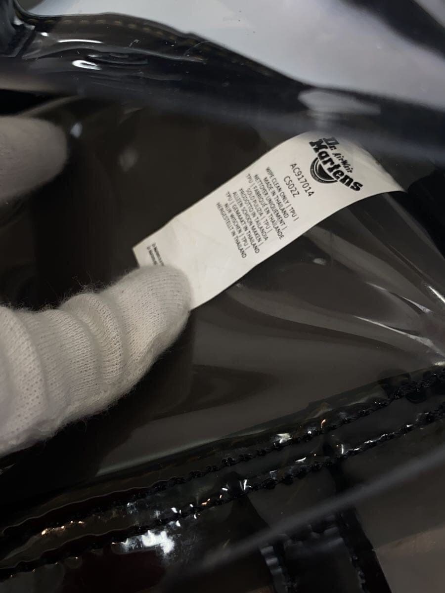 Dr. Martens 7-inch Clear PU Satchel Bag Shoulder Bag Patent BLK AC917014 7