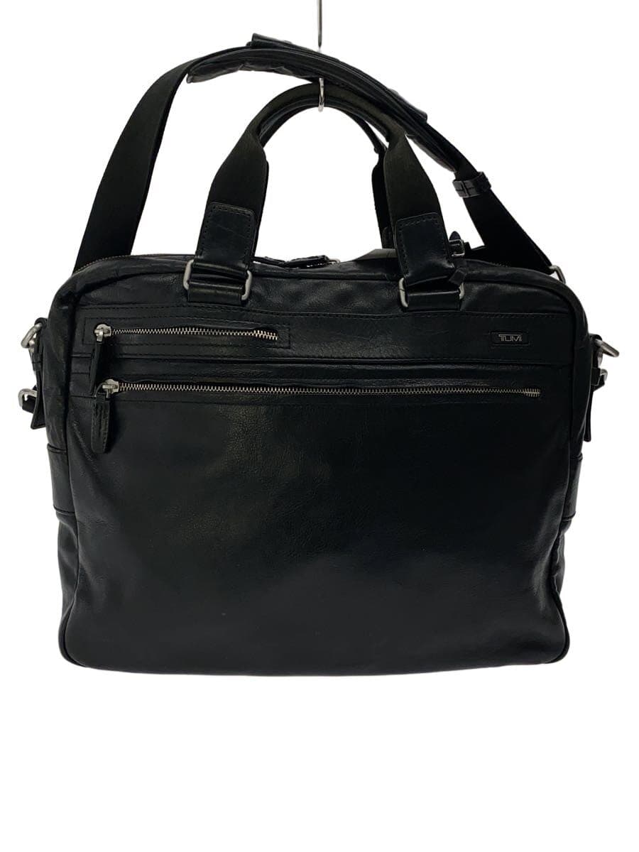 TUMI Briefcase Leather BLK