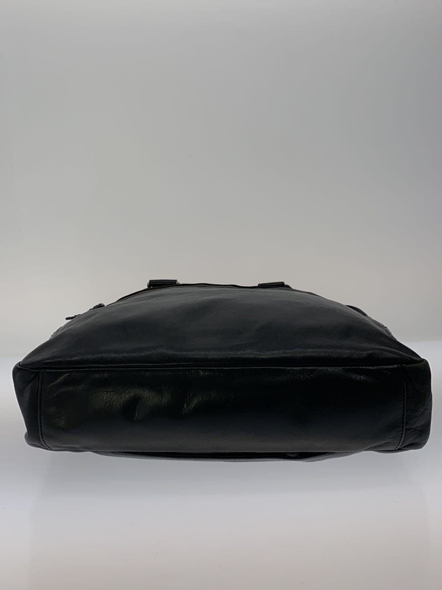 TUMI Briefcase Leather BLK 4