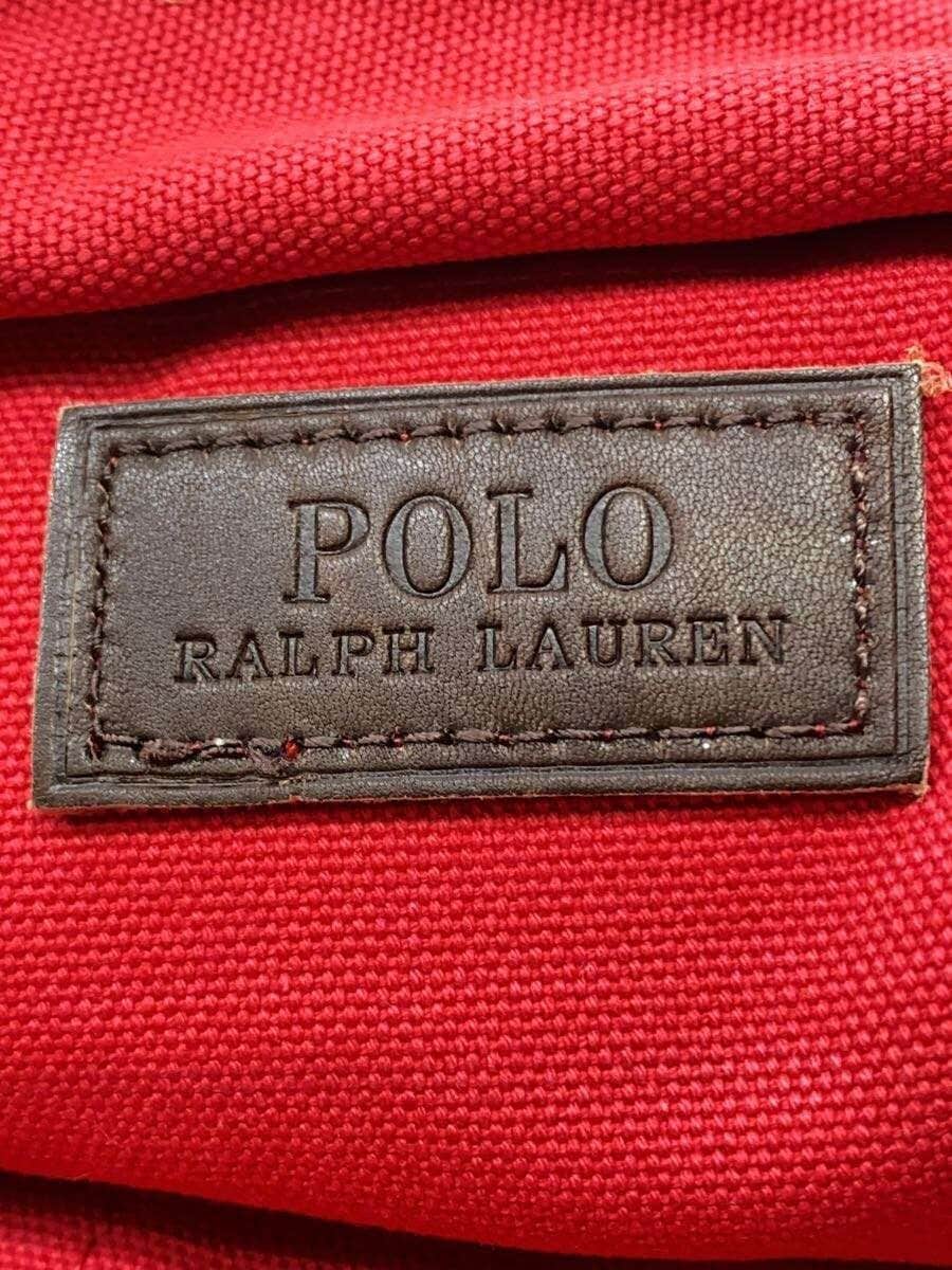 POLO RALPH LAUREN Tote Bag Canvas RED 5