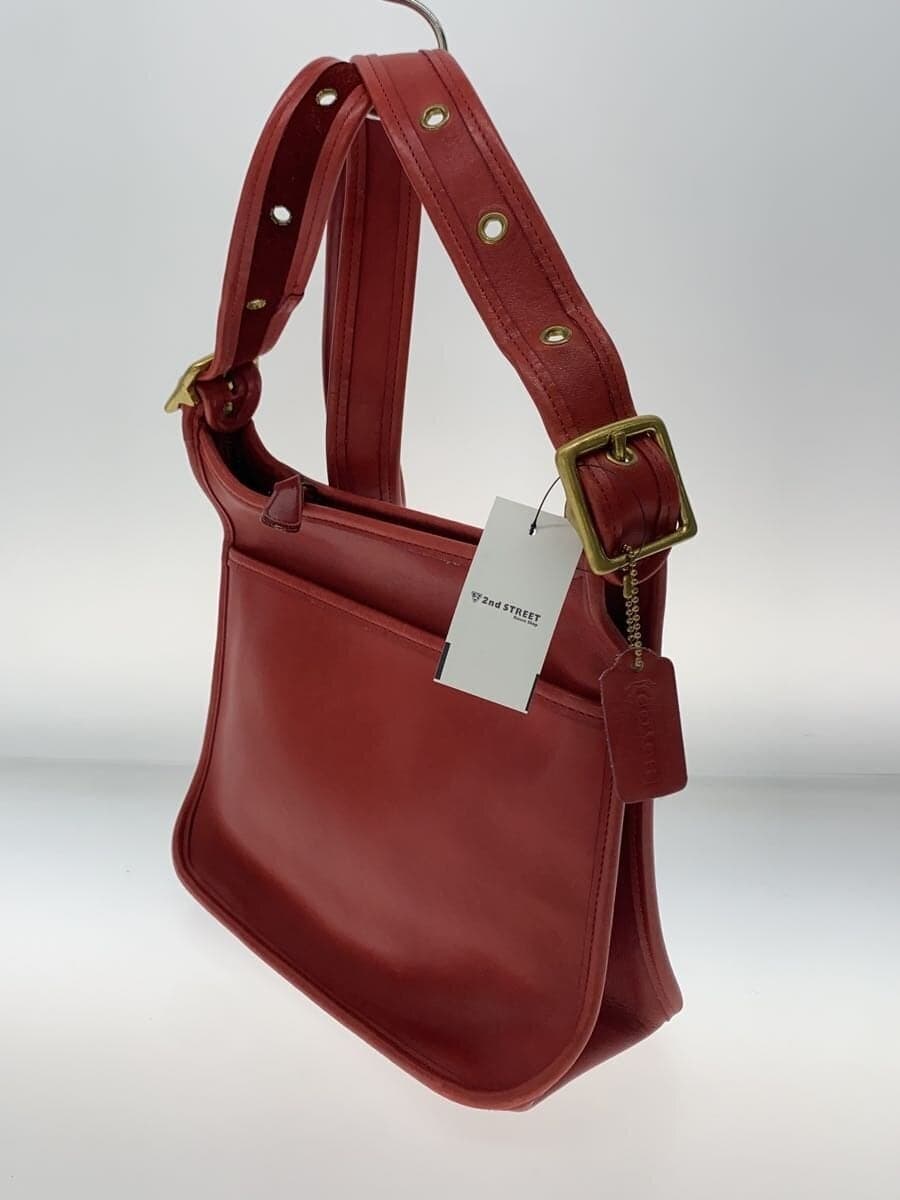COACHOLD COACH Shoulder Bag Leather RED 9966 2