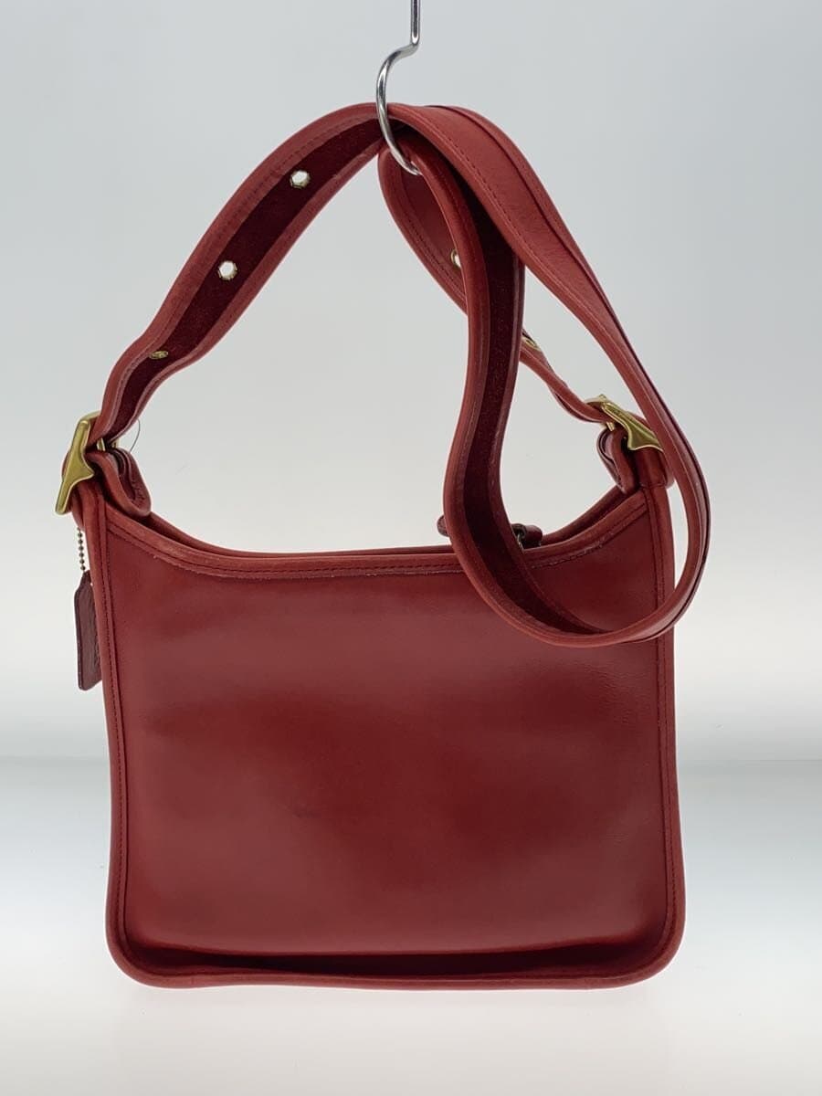COACHOLD COACH Shoulder Bag Leather RED 9966 3