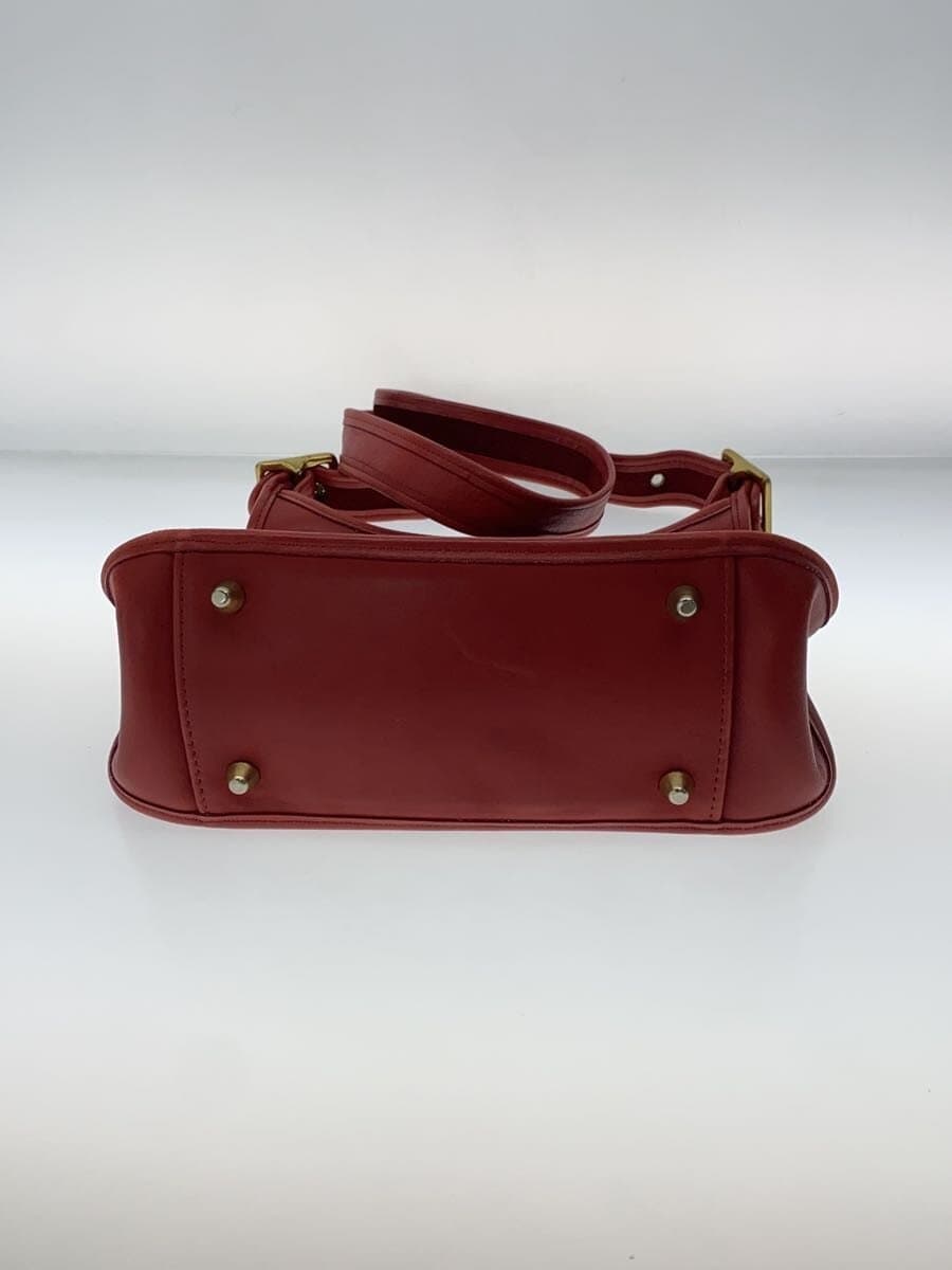 COACHOLD COACH Shoulder Bag Leather RED 9966 4