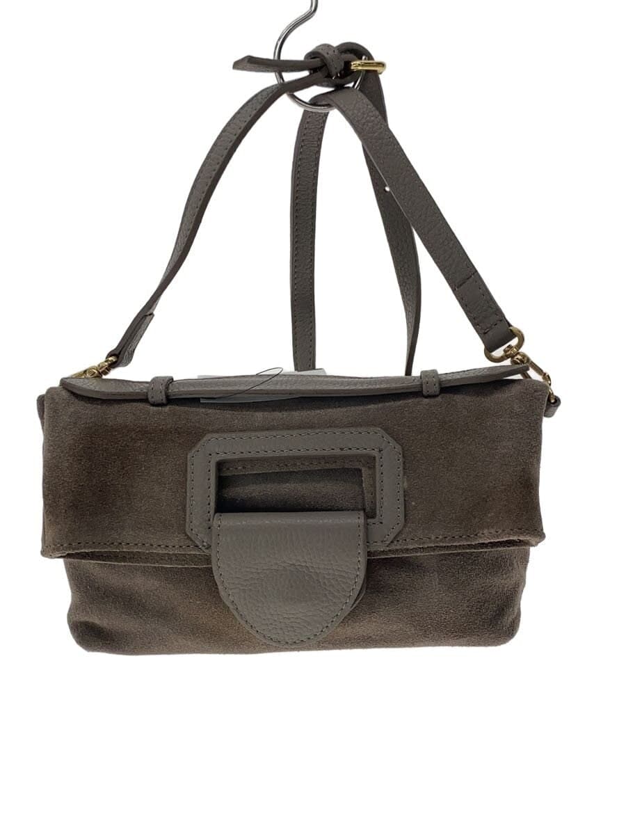 POPCORN Shoulder Bag Leather GRY