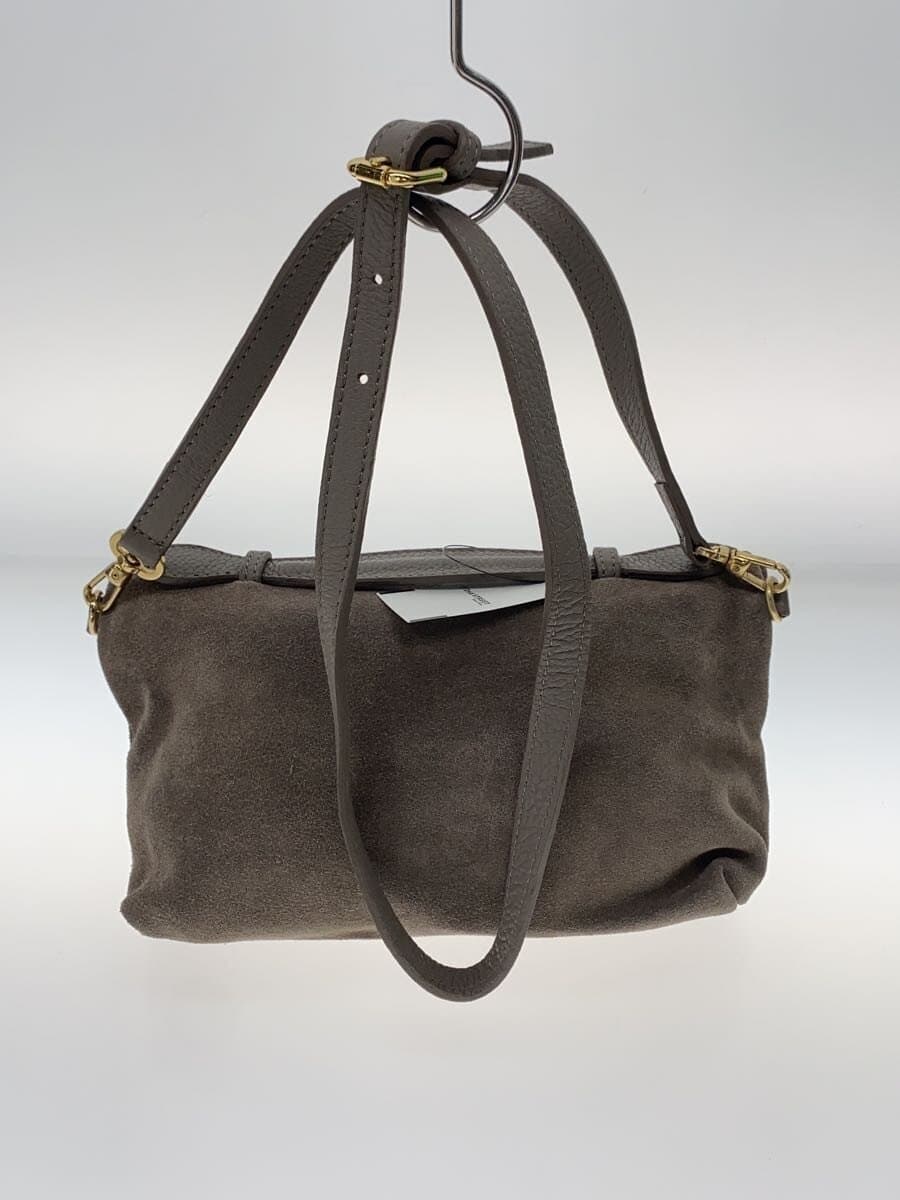 POPCORN Shoulder Bag Leather GRY 3