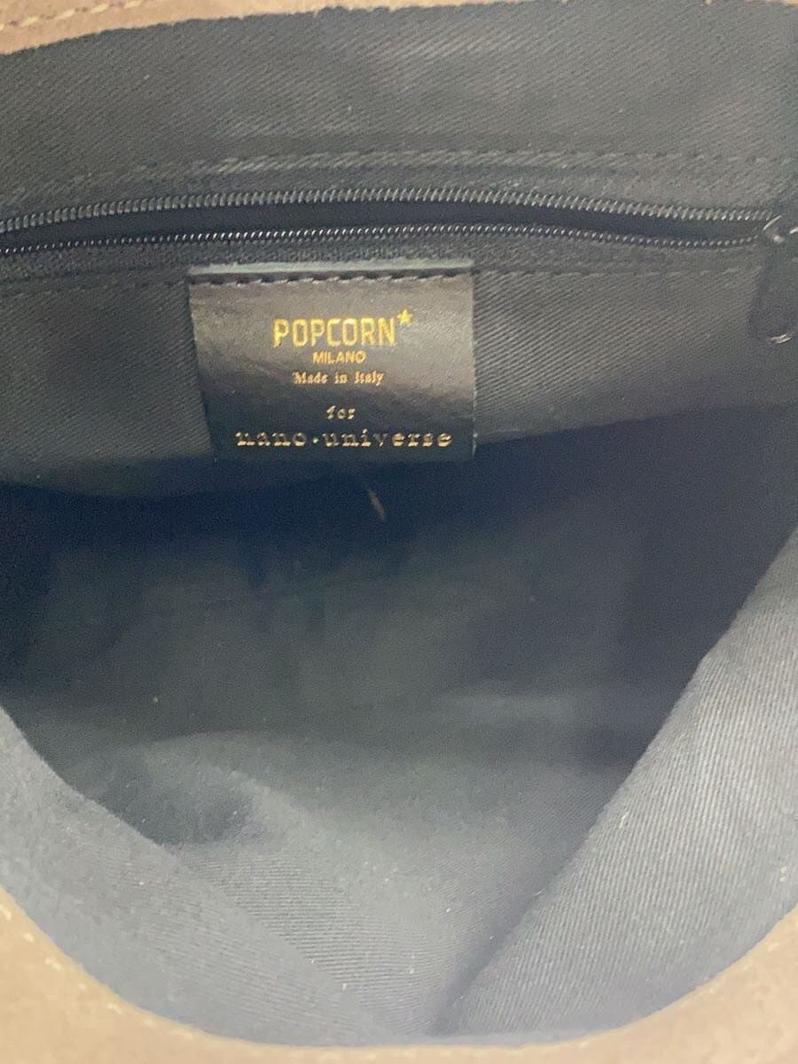 POPCORN Shoulder Bag Leather GRY 6