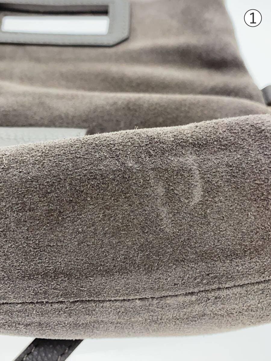 POPCORN Shoulder Bag Leather GRY 7