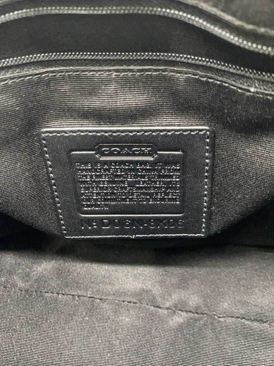 COACH Medium Carryall Signature Black Leather Canvas BLK 8K06 5