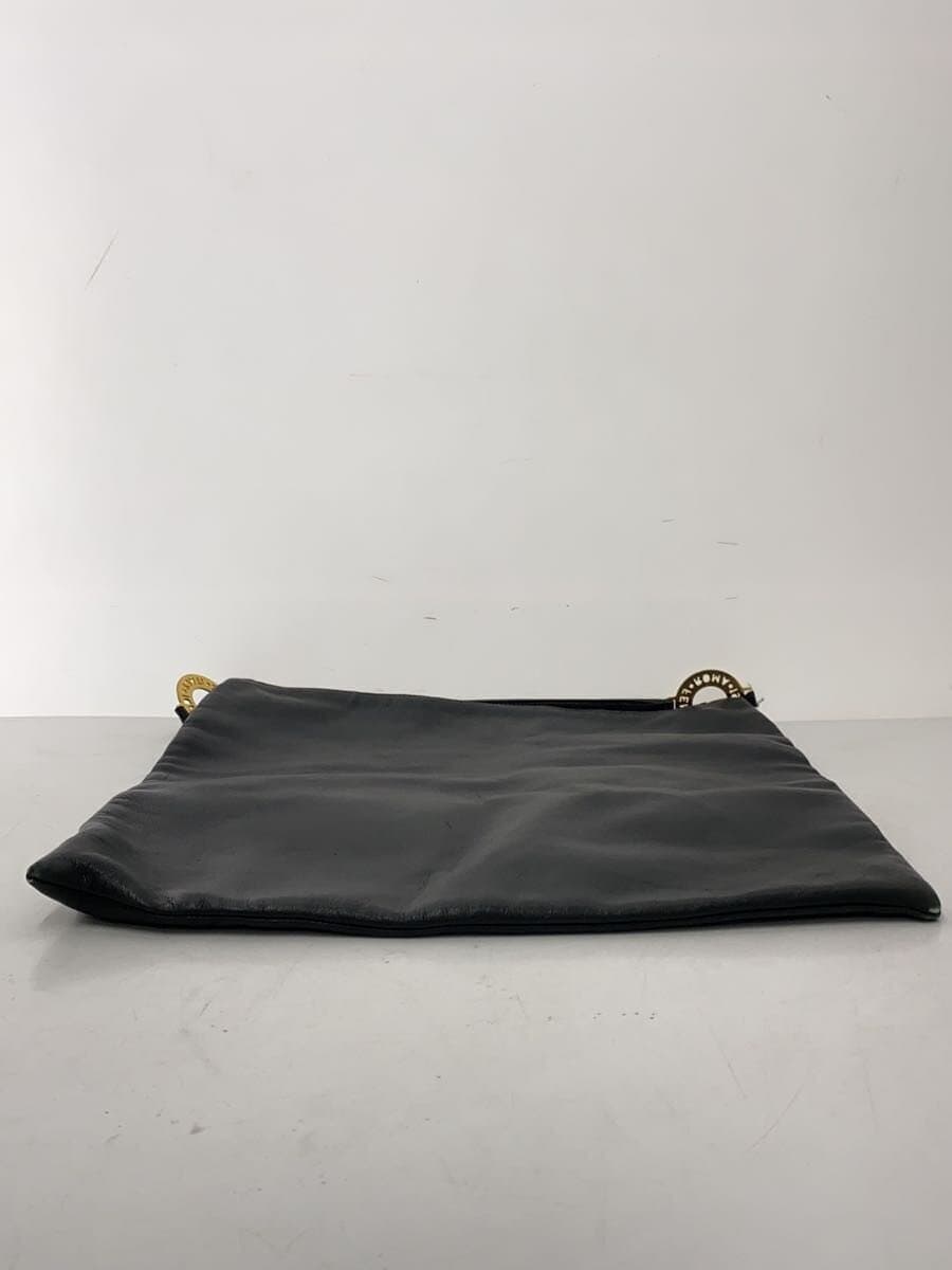 FENDI bag leather black plain 14594 3