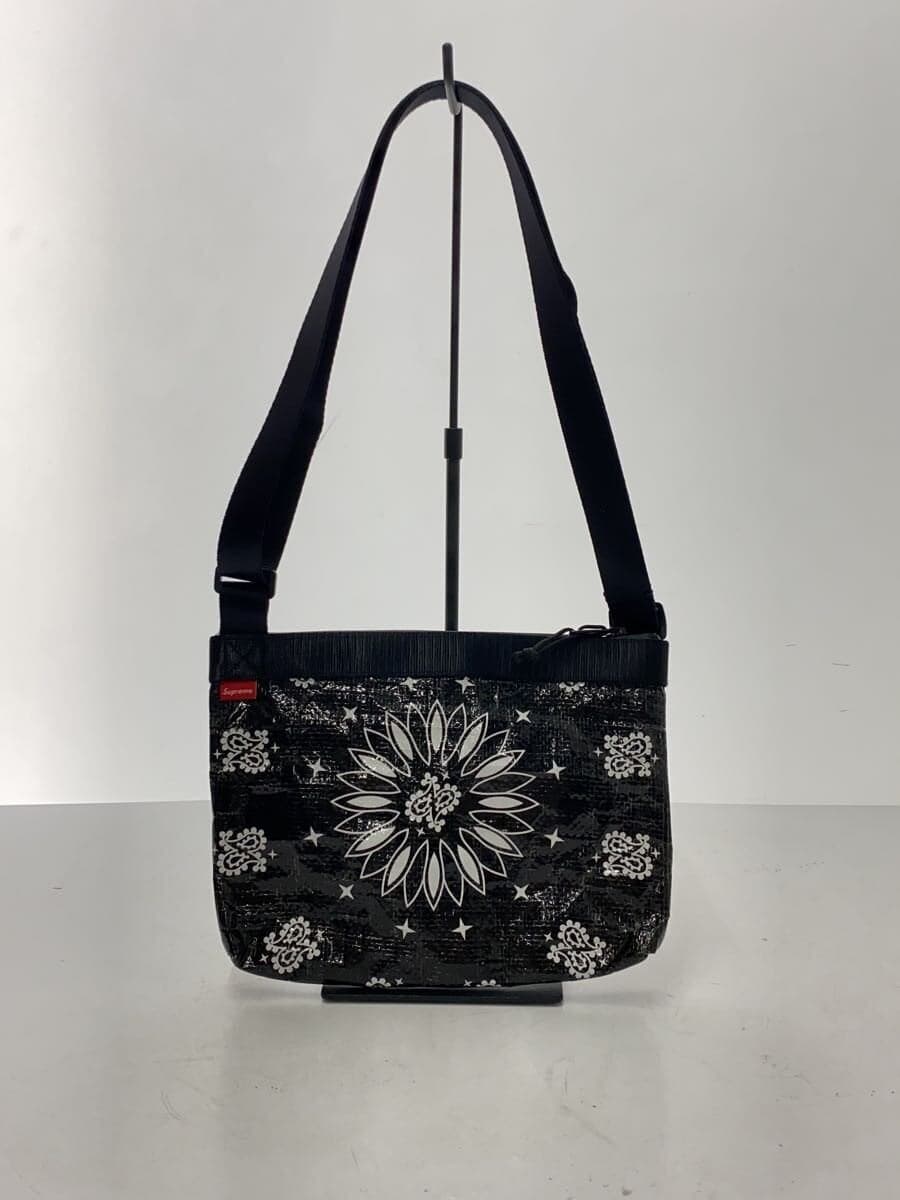 Supreme Shoulder Bag Polyester BLK Paisley 3