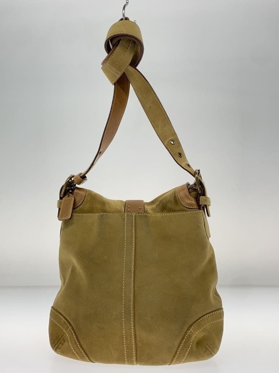 COACH Shoulder Bag Suede CML Plain 9678 3