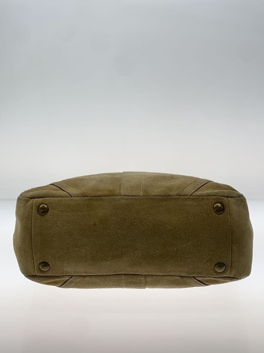 COACH Tote Bag Suede CML Plain 8B04 4