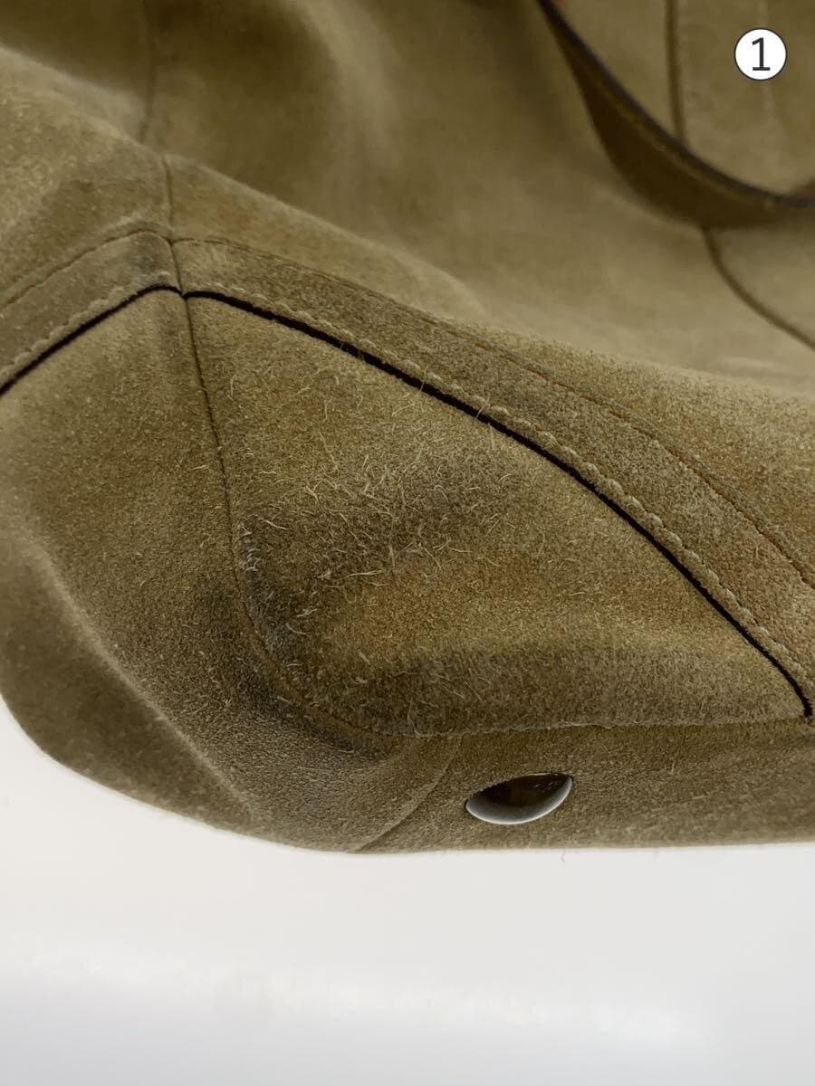 COACH Tote Bag Suede CML Plain 8B04 7