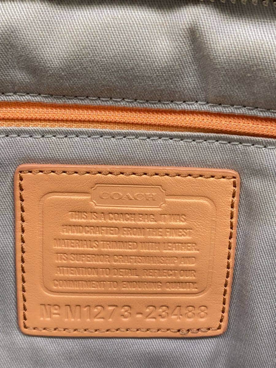 COACH Shoulder Bag Weekend Legacy Canvas BLU 23488 5