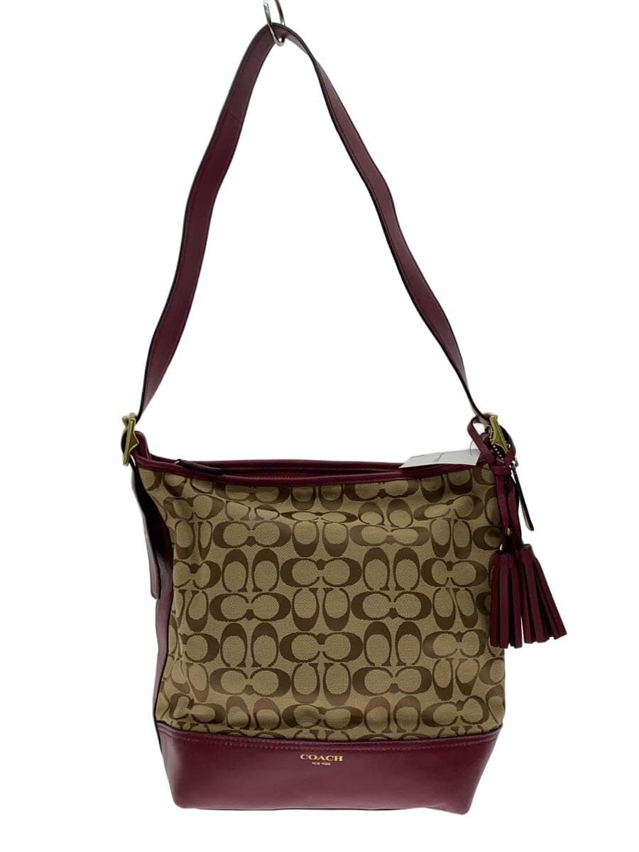 COACH Shoulder Bag Signature Canvas BRW 25380