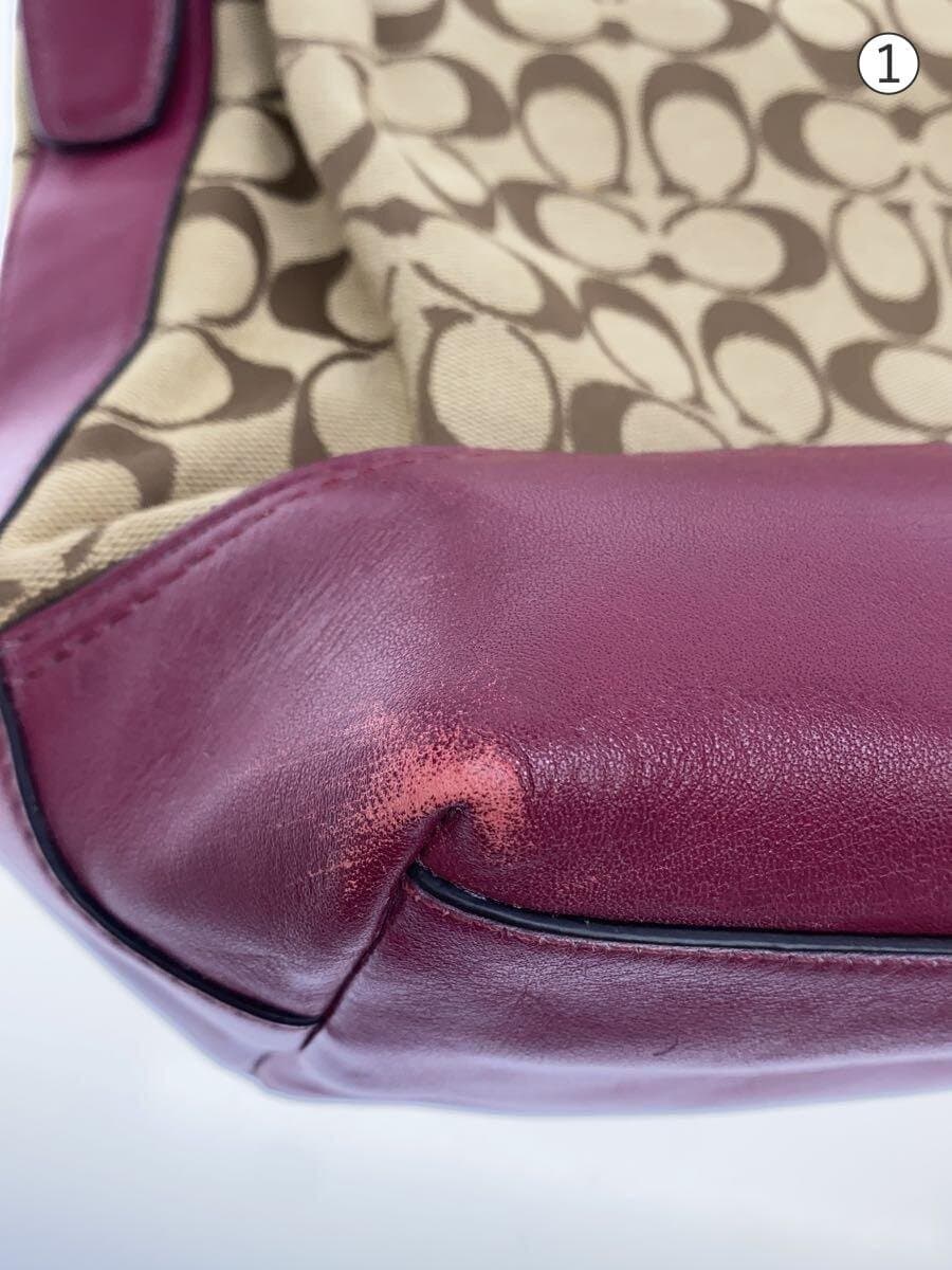 COACH Shoulder Bag Signature Canvas BRW 25380 7