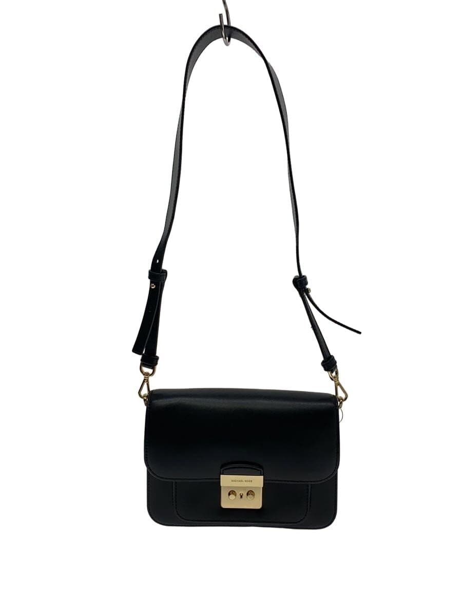 MICHAEL KORS Shoulder Bag Leather Black Plain