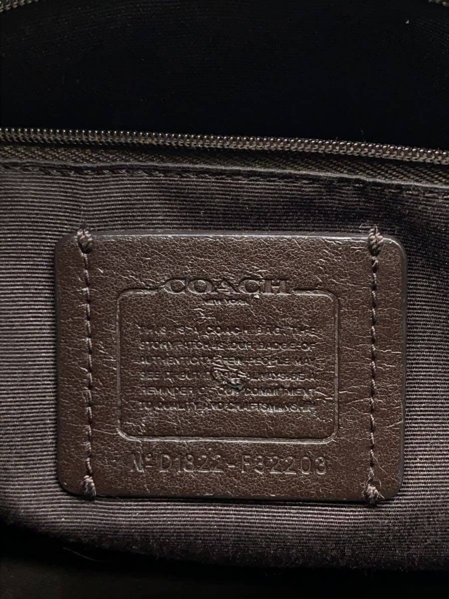 COACH shoulder bag leather CML all-over pattern 5