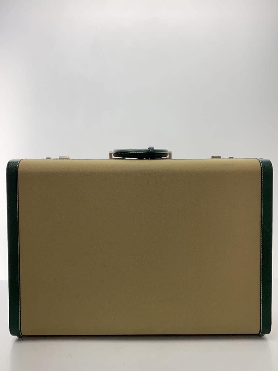 PRADA Attache Case Canvas BEG Plain 3