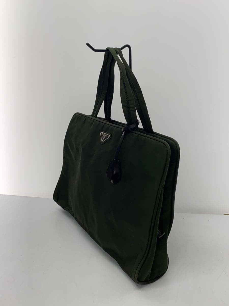 PRADA handbag nylon KHK 2