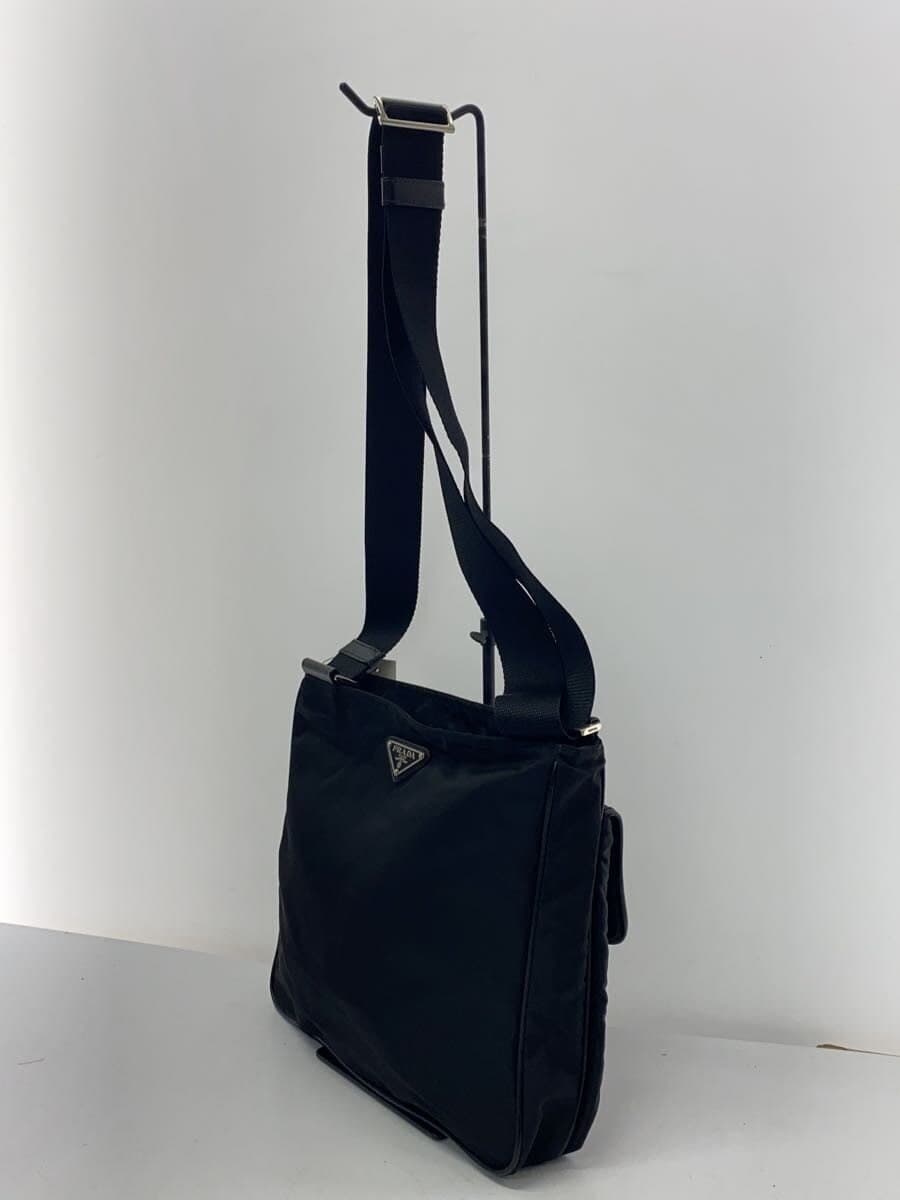 PRADA shoulder bag nylon black plain 2