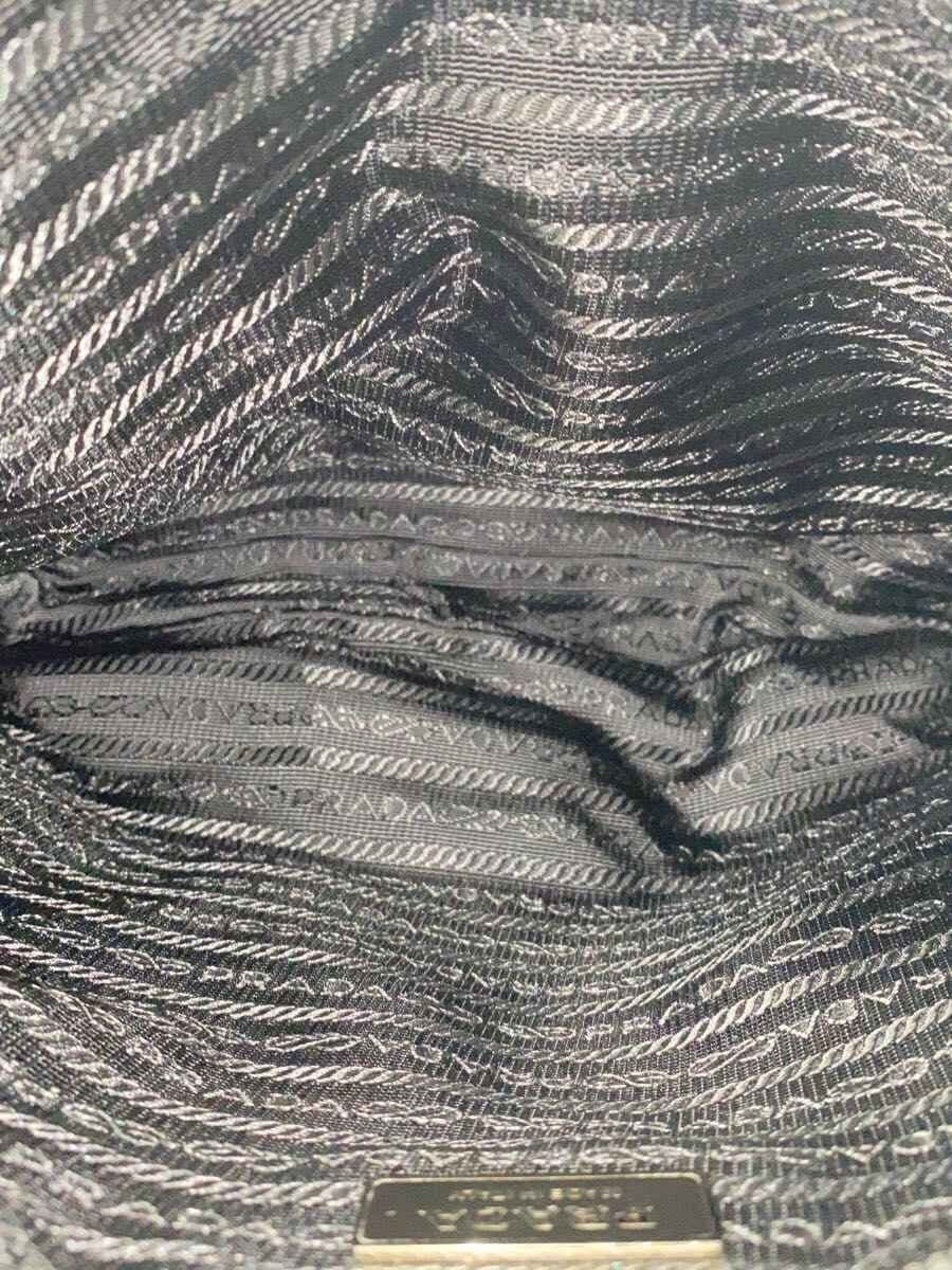 PRADA shoulder bag nylon black plain 6