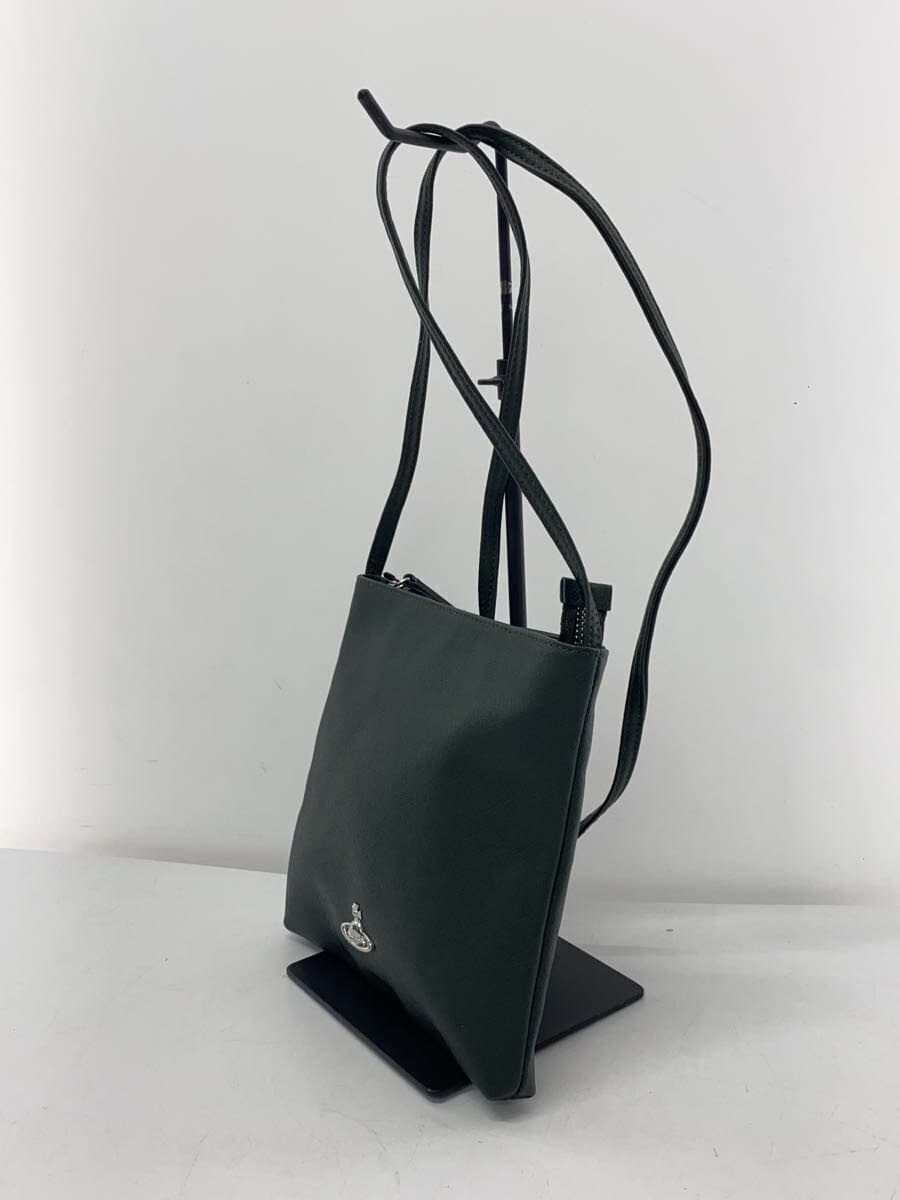 Vivienne Westwood shoulder bag leather GRN solid color 2