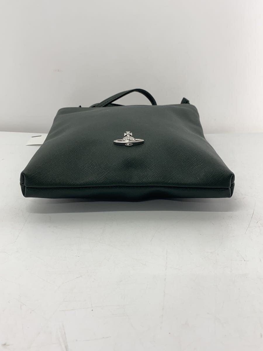 Vivienne Westwood shoulder bag leather GRN solid color 4