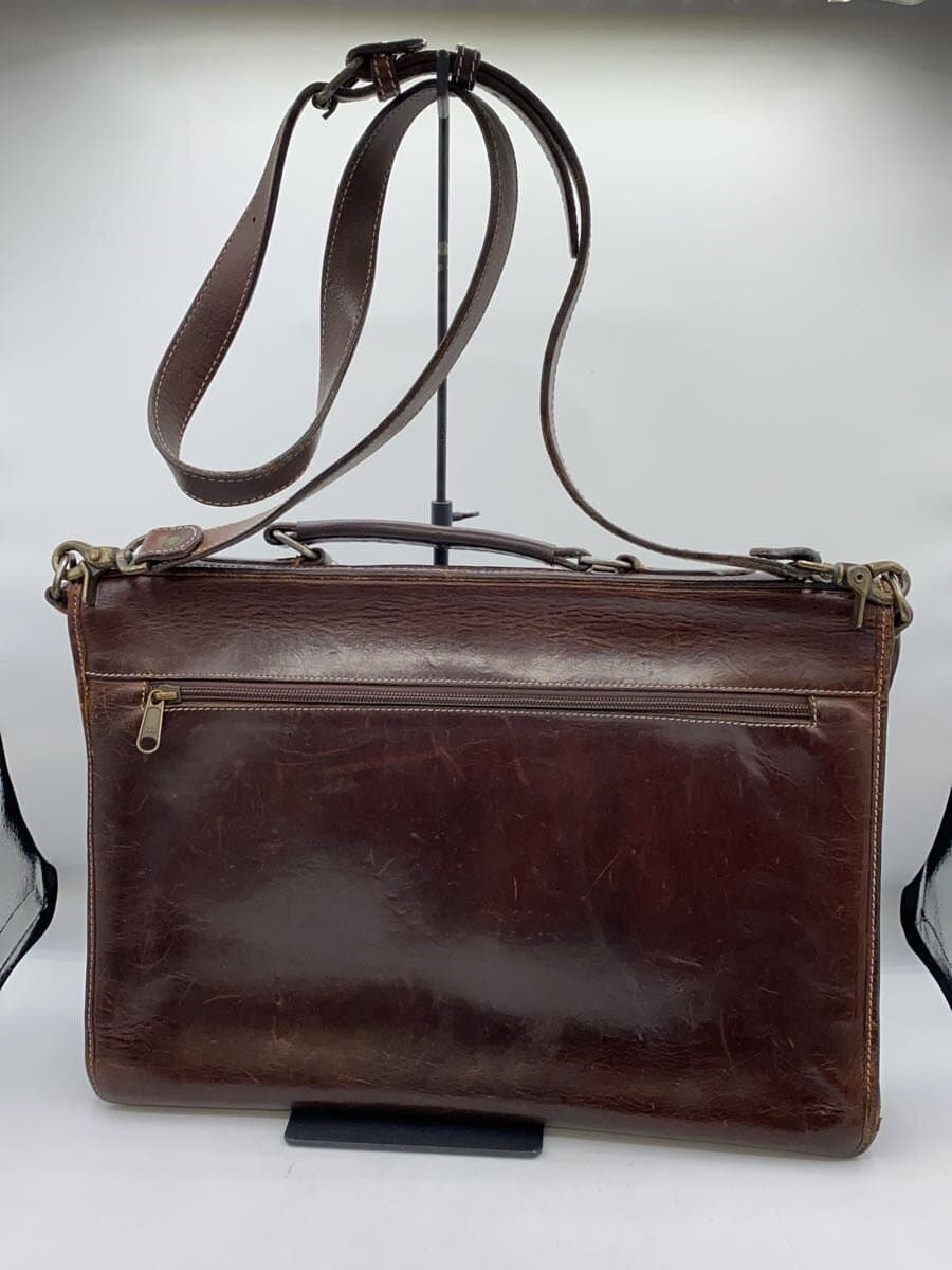 EDDIE BAUER Shoulder Bag Leather BRW Solid 3