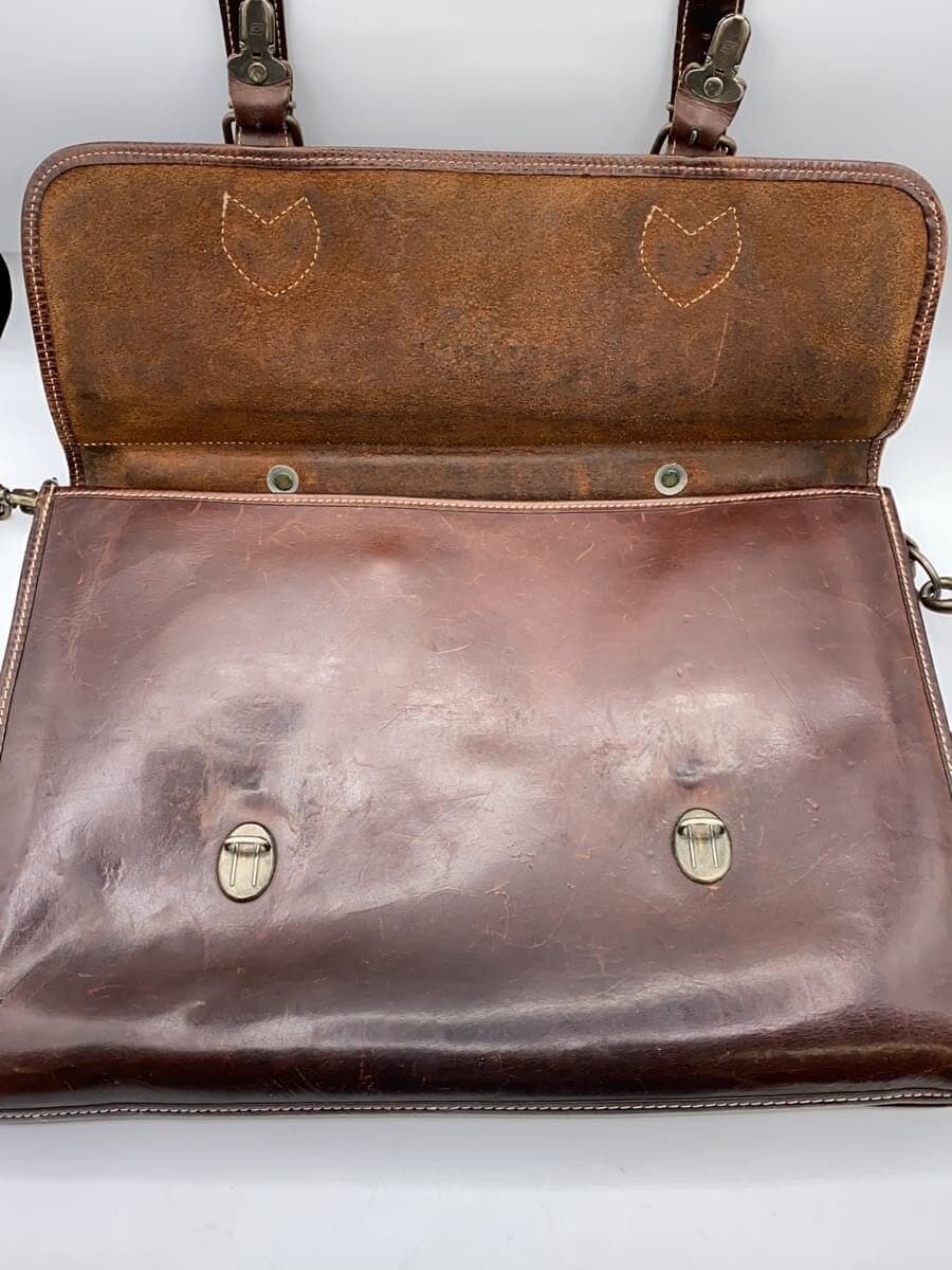 EDDIE BAUER Shoulder Bag Leather BRW Solid 7