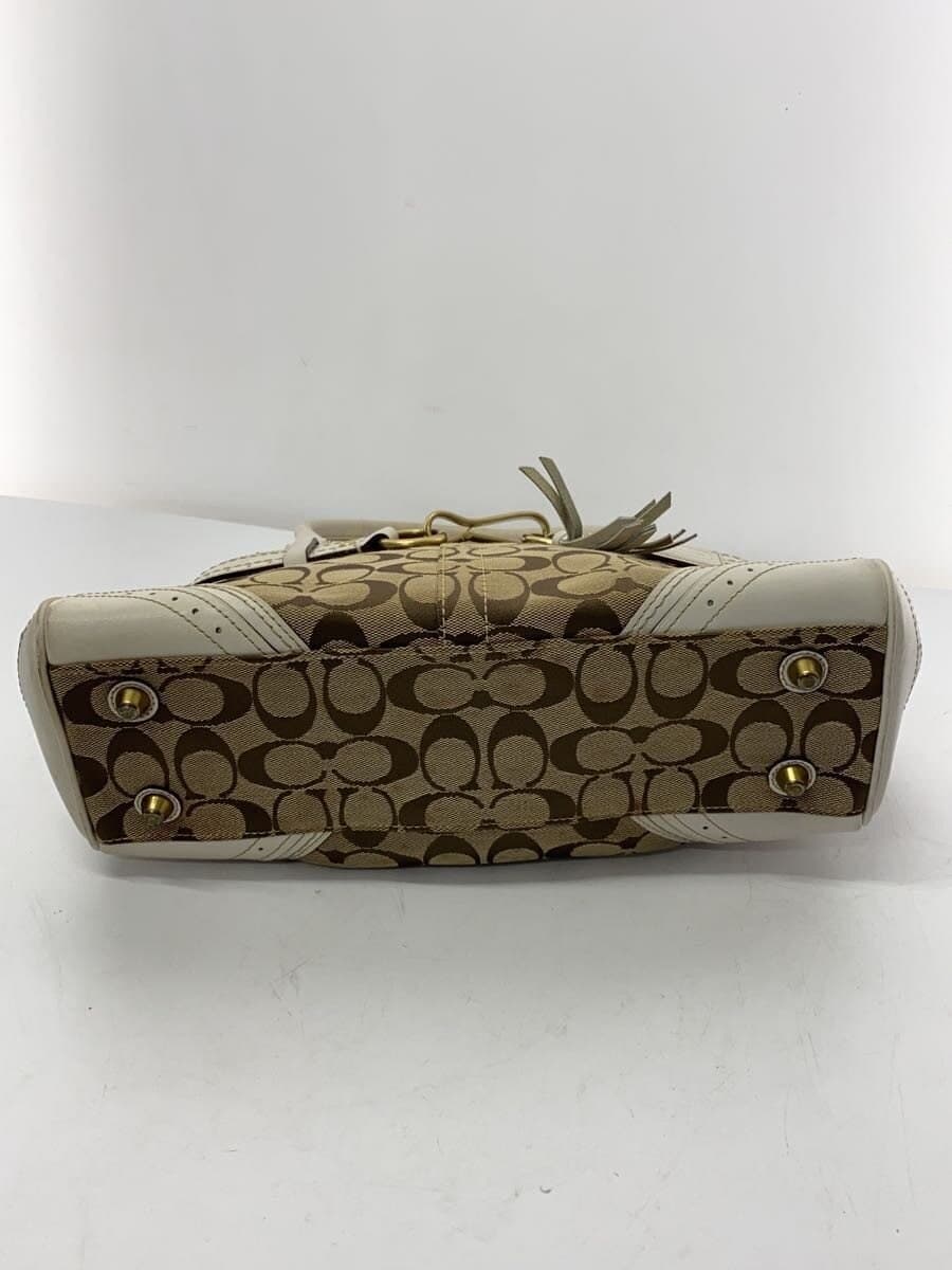COACH Tote Bag_Signature Canvas WHT 10507 4