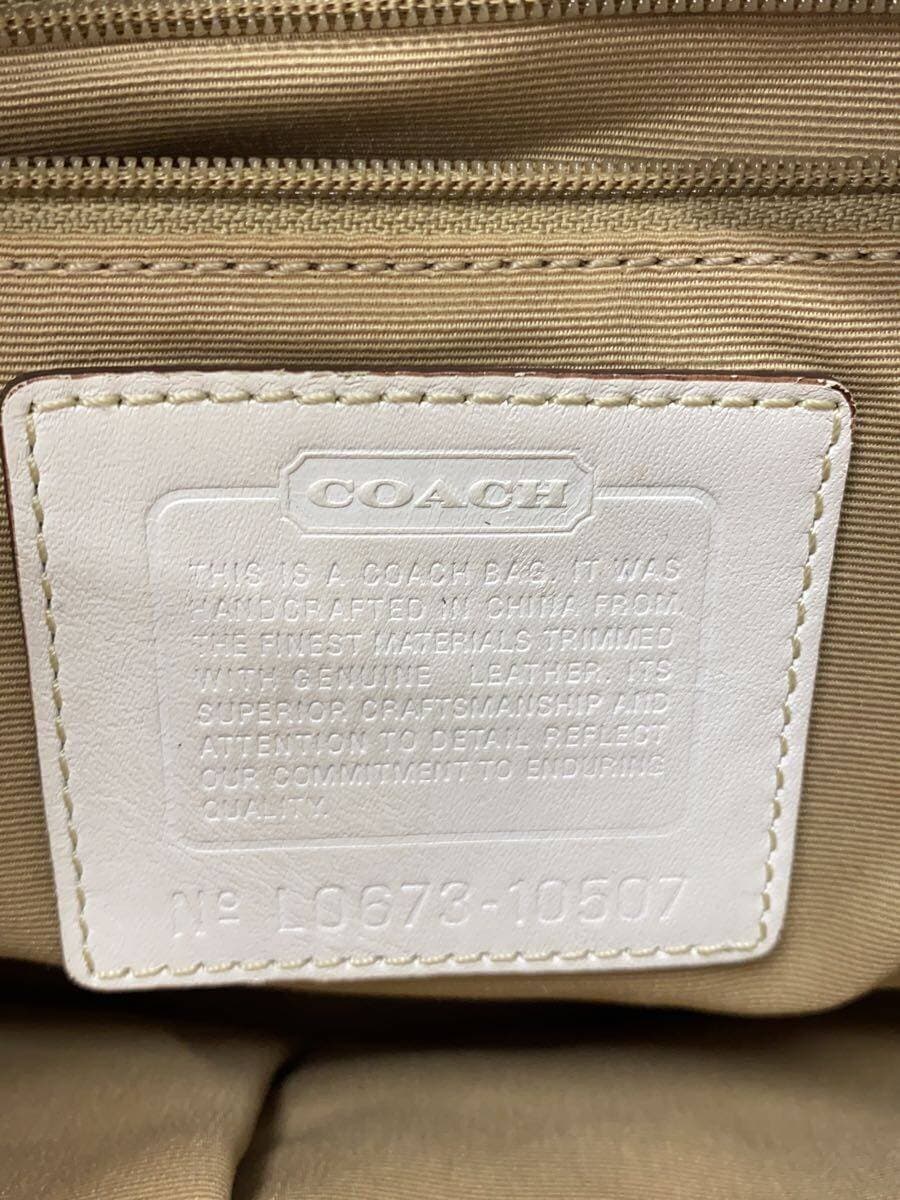 COACH Tote Bag_Signature Canvas WHT 10507 5