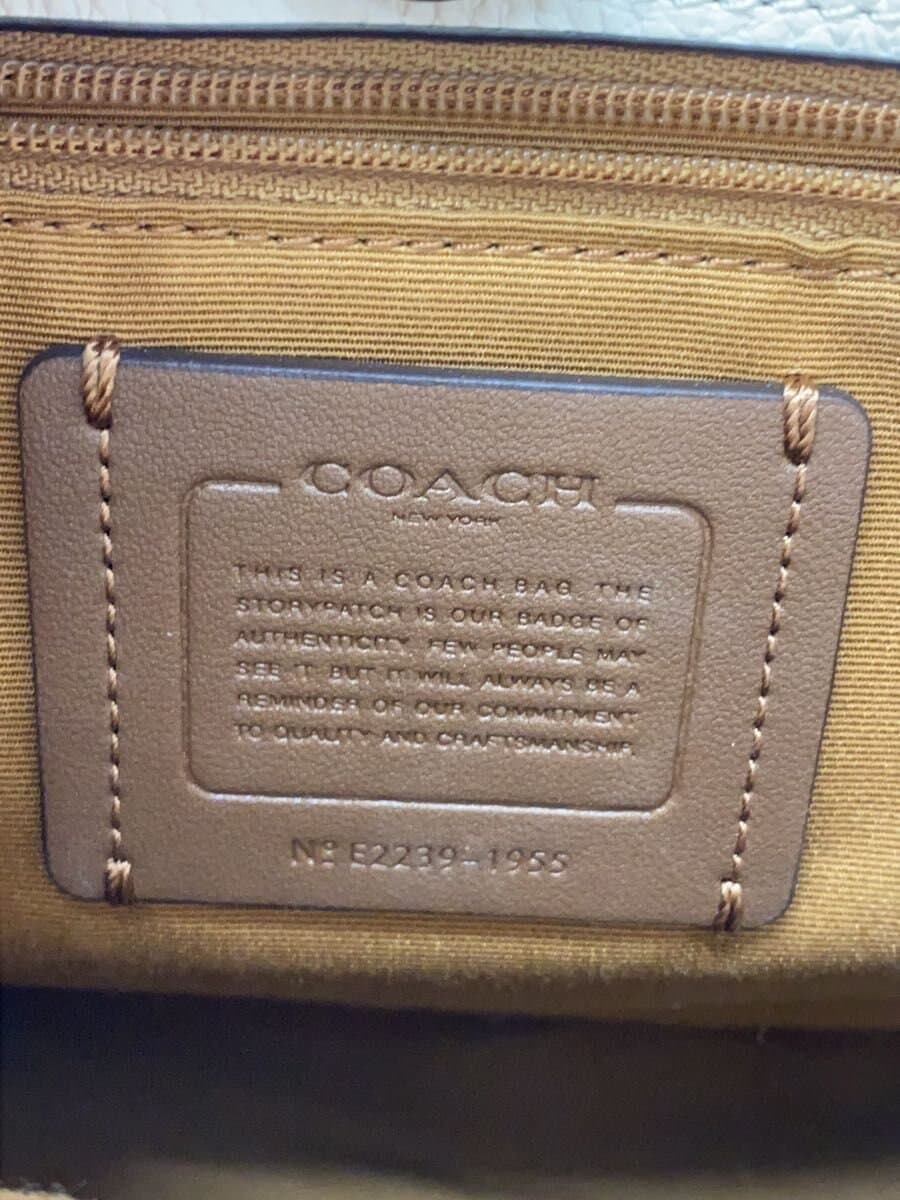 COACH Dempsey Carryall Signature Cream Leather PVC BEG Allover Pattern 1955 5