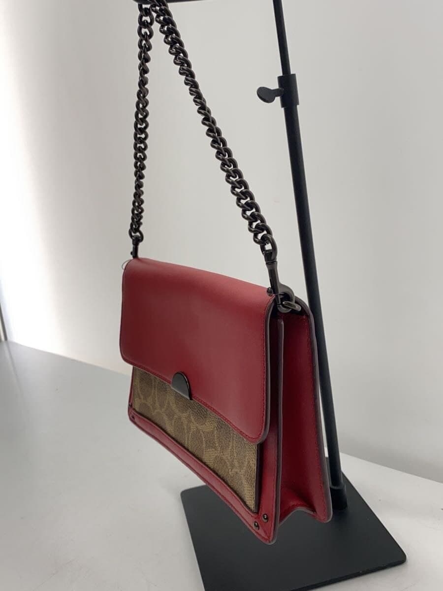 COACH Shoulder Bag Dinky Leather RED Animal 20215 2