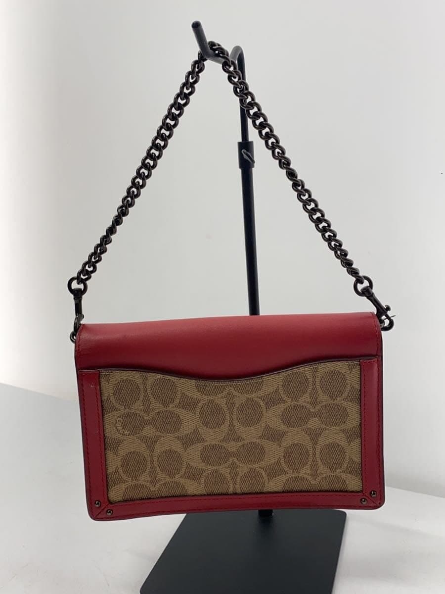 COACH Shoulder Bag Dinky Leather RED Animal 20215 3