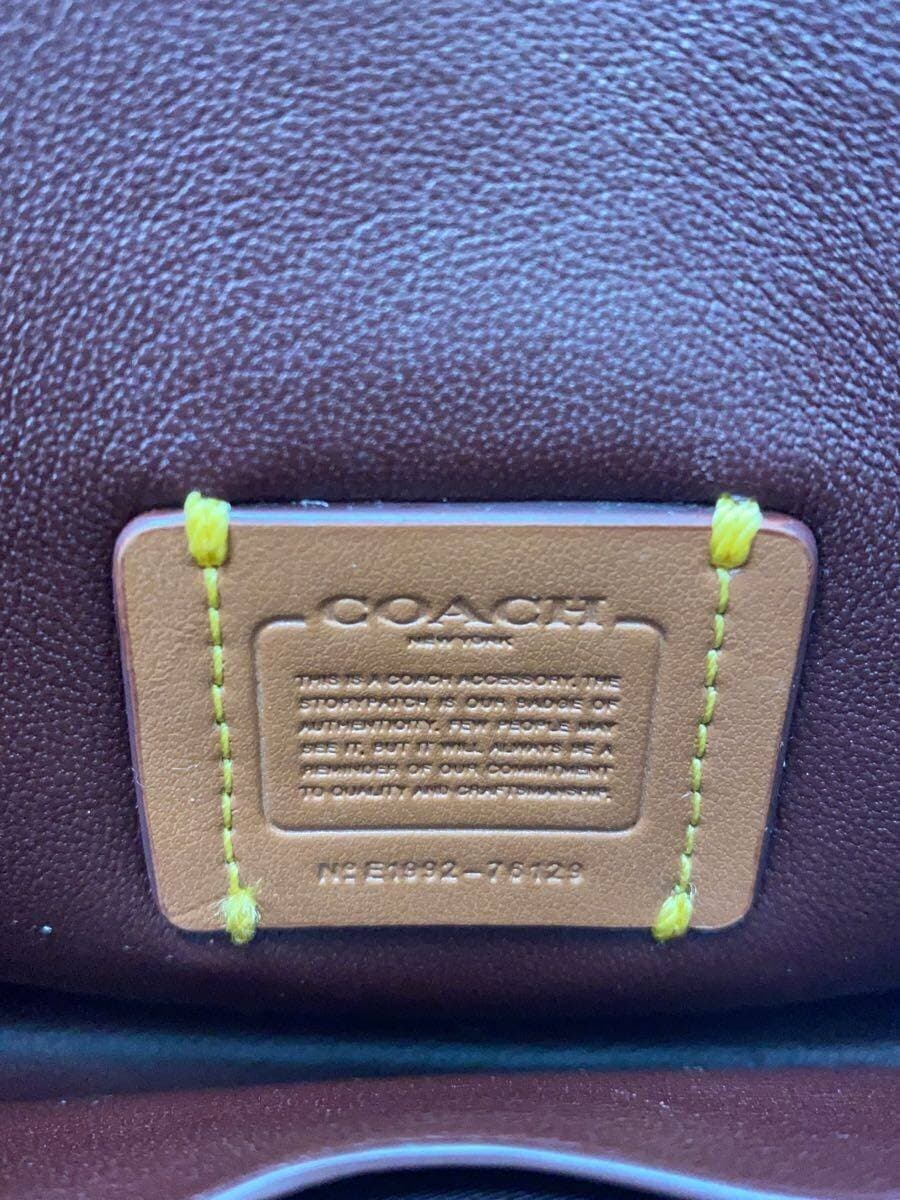 COACH Shoulder Bag Dinky Leather RED Animal 20215 5