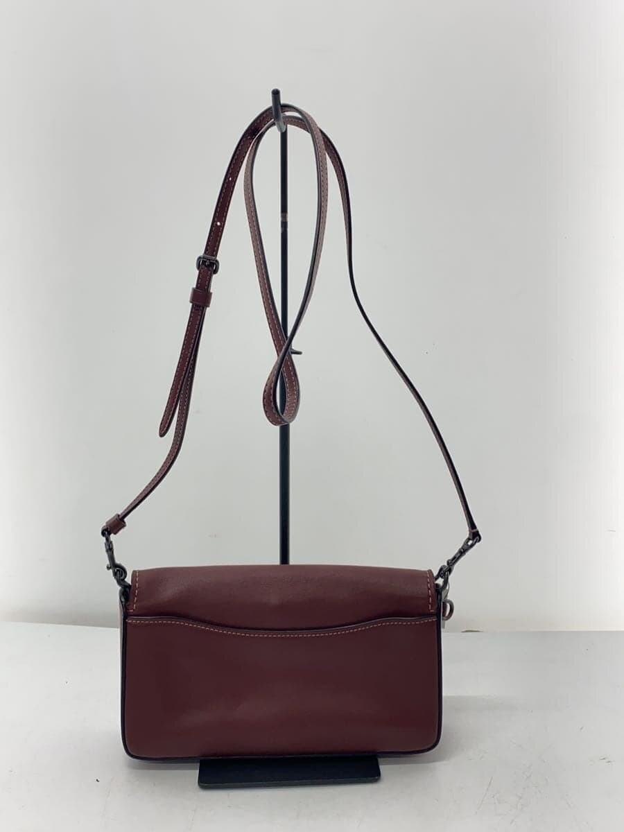 COACH Shoulder Bag Leather RED All-over pattern 76129 3