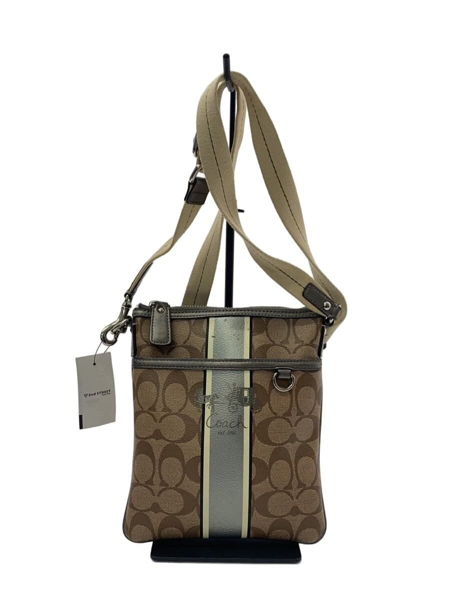 COACH Shoulder Bag Signature Canvas SLV 41664